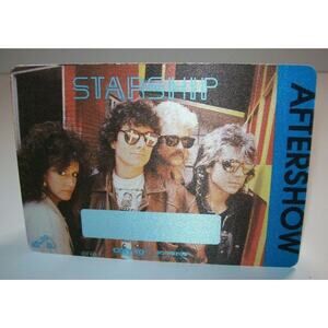 Starship Backstage Pass Knee Deep In The Hoopla Concert Tour Original Aftershow